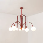 Valentina Vintage Metallo Vetro Lampade a Sospensione Soggiorno