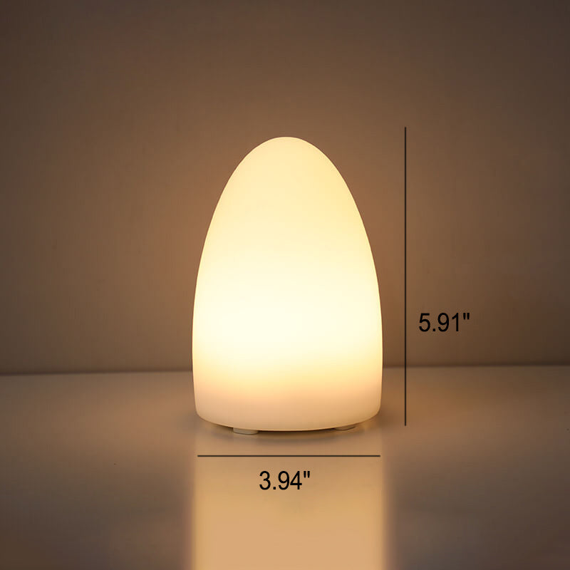 Lampada da tavolo decorativa a luce notturna con telecomando in geometria creativa PE