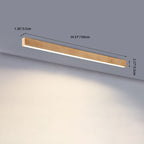 Moderna Lampada da Soffitto LED a Incasso in Alluminio con Venature di Legno