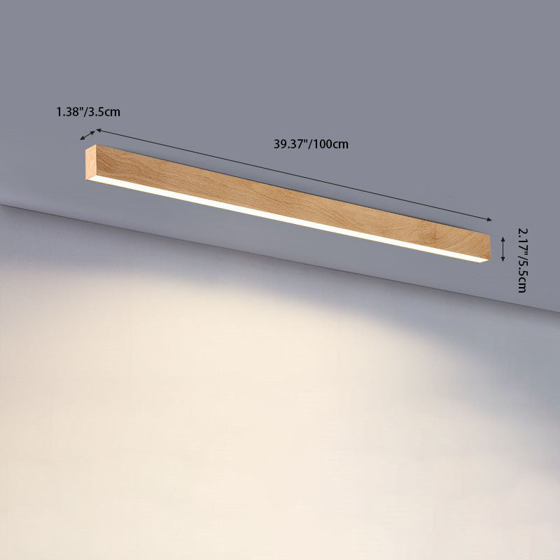 Moderna Lampada da Soffitto LED a Incasso in Alluminio con Venature di Legno