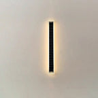 Lampada da Parete LED Solare Rettangolare Impermeabile in Alluminio e Acrilico Minimalista Moderna per Esterni