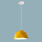 Moderna Lampada a Sospensione in Ferro Geometrica a Rombo con 1 Luce
