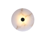 Lampada da parete LED in marmo rotondo di lusso contemporaneo in ferro per soggiorno e camera da letto