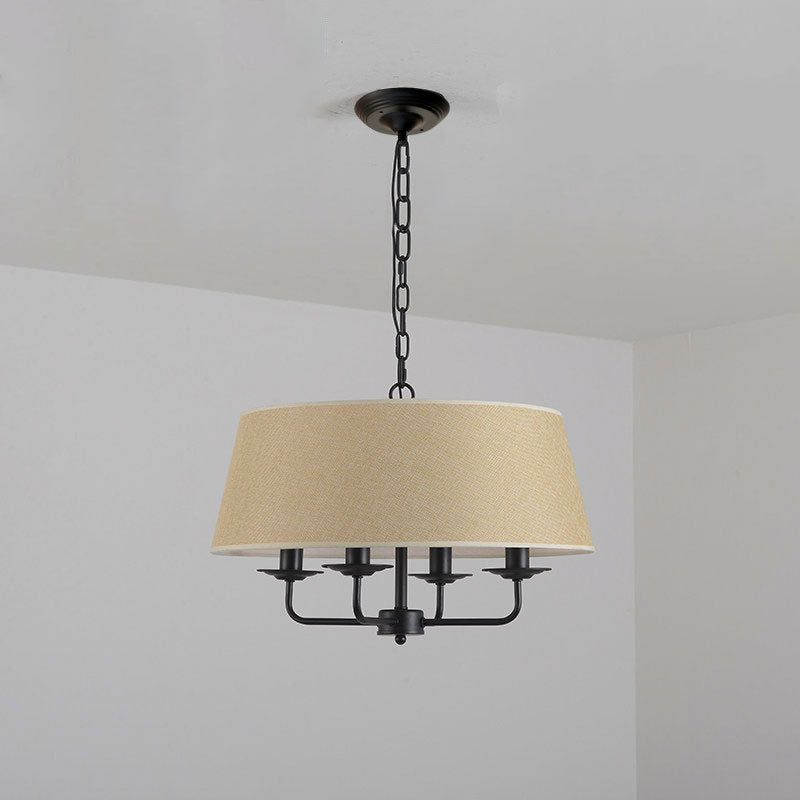 Lampadario Vintage Classico in Ferro Europeo a 4 Luci