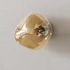 Lampada da parete a sfera irregolare in vetro elettroplaccato minimalista moderna con 1 luce per soggiorno