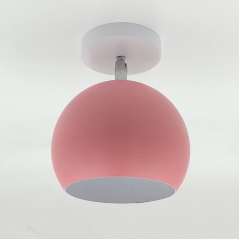 Dome Macaron Nordico 1-Luce Semi-Incastro Lampada da Soffitto