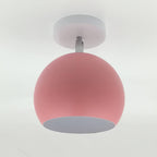 Dome Macaron Nordico 1-Luce Semi-Incastro Lampada da Soffitto