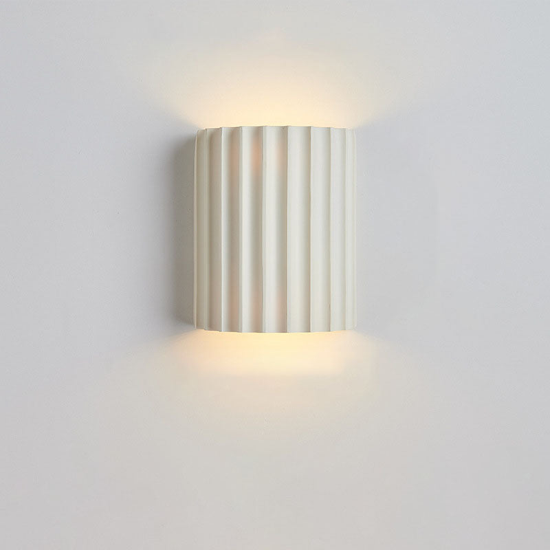 Applique a muro in resina nordica contemporanea a 2 luci per camera da letto