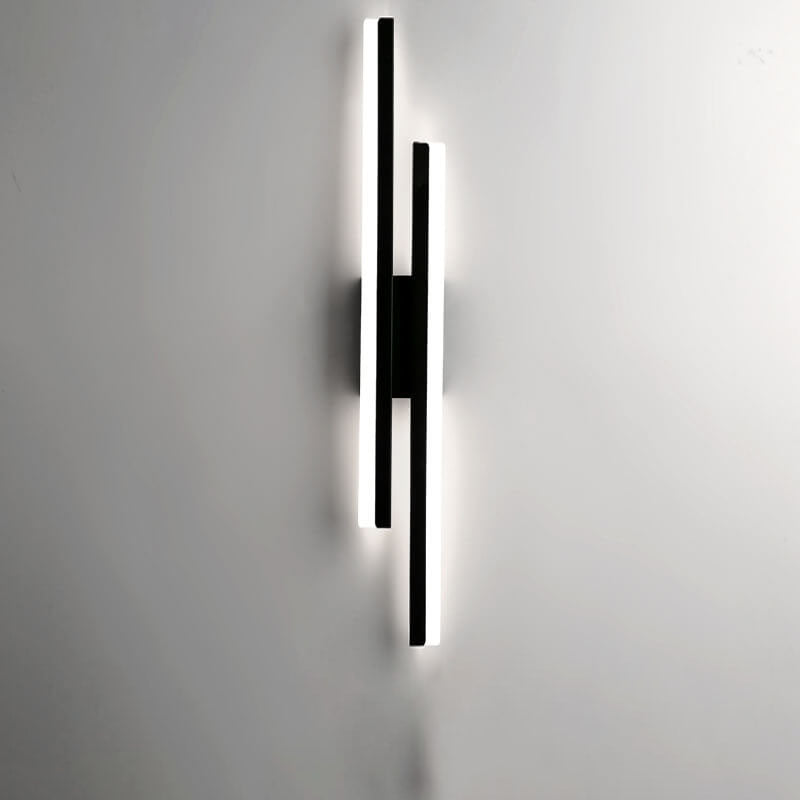 Lampada da parete LED in ferro acrilico con linee minimaliste moderne