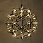 Lampadario Pendente Creativo Contemporaneo in Ferro con 12 Luci LED Fuochi d'Artificio per Soggiorno
