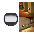 Luce da Esterno a LED Solare Rotonda Quadrata Moderna Minimalista Impermeabile per Passi da Patio