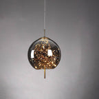 Lampadario Pendente Contemporaneo Scandinavo in Vetro Ovale a Cilindro per Camera da Letto