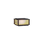 Illuminazione paesaggistica moderna minimalista impermeabile a energia solare in alluminio quadrato con LED per giardino