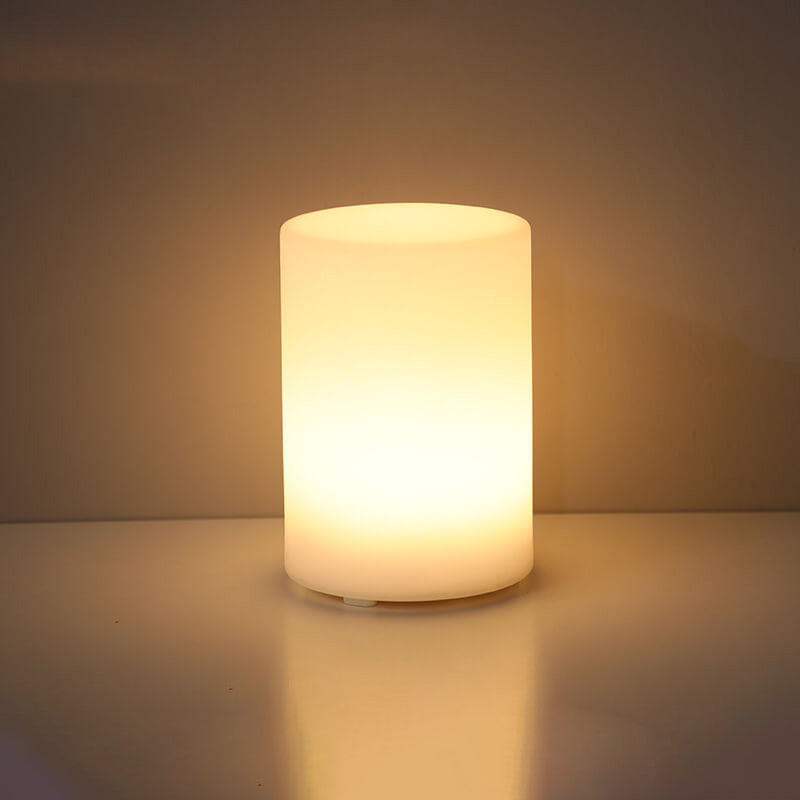 Lampada da tavolo decorativa a luce notturna con telecomando in geometria creativa PE
