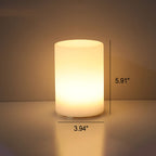 Lampada da tavolo decorativa a luce notturna con telecomando in geometria creativa PE