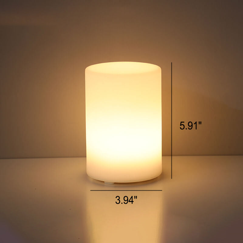 Lampada da tavolo decorativa a luce notturna con telecomando in geometria creativa PE