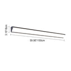 Lampada da Parete LED Impermeabile in Alluminio e Acrilico per Esterni, Design Moderno Minimalista, Bar Lungo