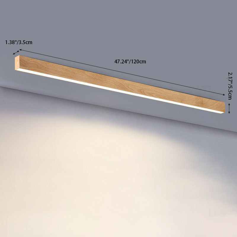 Moderna Lampada da Soffitto LED a Incasso in Alluminio con Venature di Legno