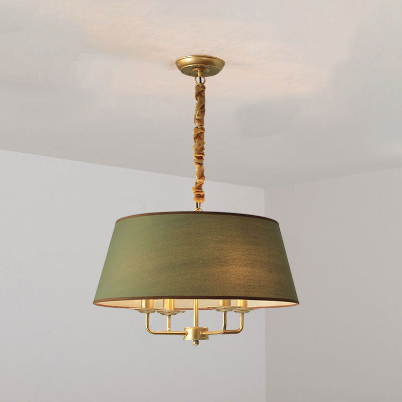 Lampadario Vintage Classico in Ferro Europeo a 4 Luci