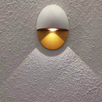 Lampada da Parete LED Impermeabile in Alluminio a Forma Ovale Minimalista Moderna per Esterni