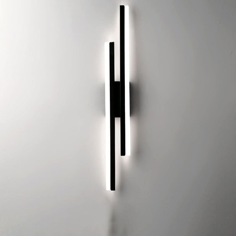 Lampada da parete LED in ferro acrilico con linee minimaliste moderne