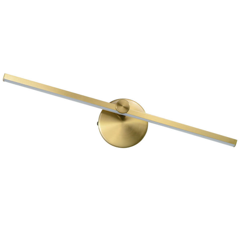 Lampada da parete a LED con specchio in alluminio lungo, stile minimalista nordico