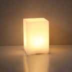 Lampada da tavolo decorativa a luce notturna con telecomando in geometria creativa PE