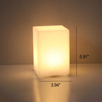Lampada da tavolo decorativa a luce notturna con telecomando in geometria creativa PE