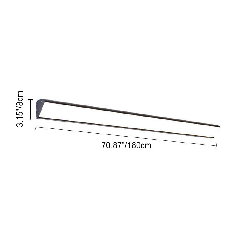 Lampada da Parete LED Impermeabile in Alluminio e Acrilico per Esterni, Design Moderno Minimalista, Bar Lungo