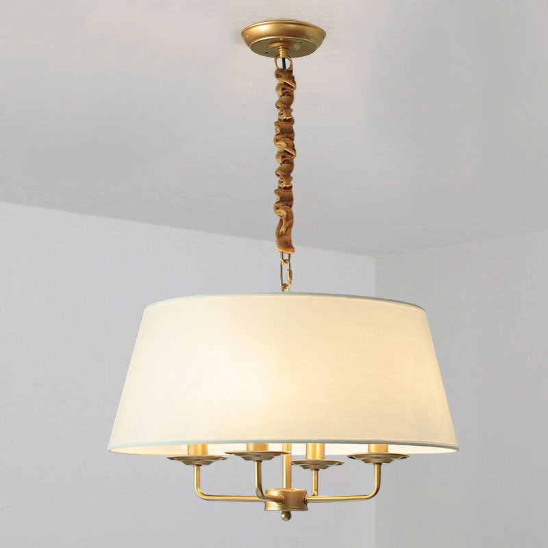 Lampadario Vintage Classico in Ferro Europeo a 4 Luci