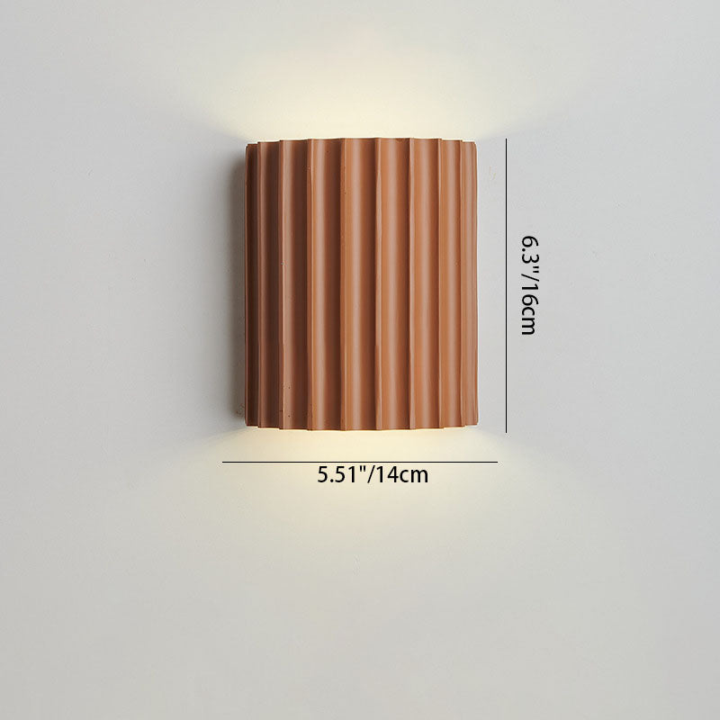 Applique a muro in resina nordica contemporanea a 2 luci per camera da letto
