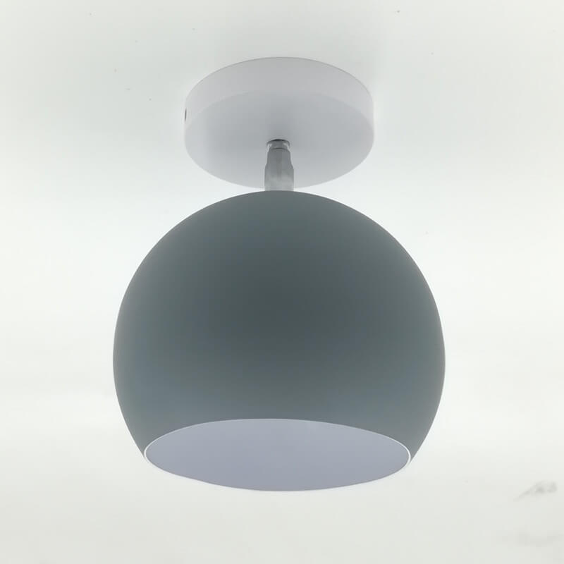 Dome Macaron Nordico 1-Luce Semi-Incastro Lampada da Soffitto