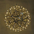 Lampadario Pendente Creativo Contemporaneo in Ferro con 12 Luci LED Fuochi d'Artificio per Soggiorno