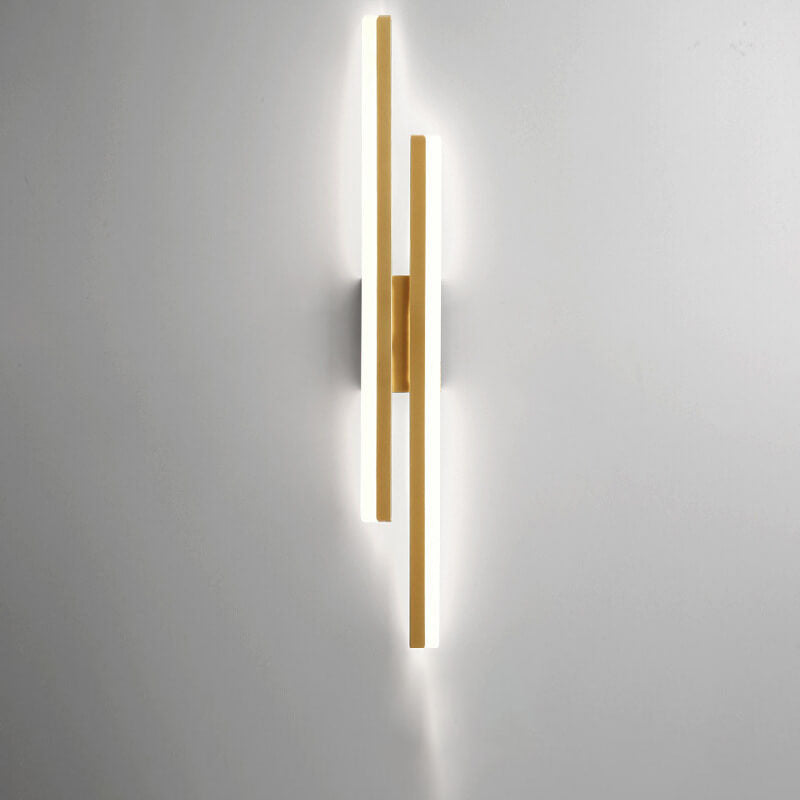 Lampada da parete LED in ferro acrilico con linee minimaliste moderne