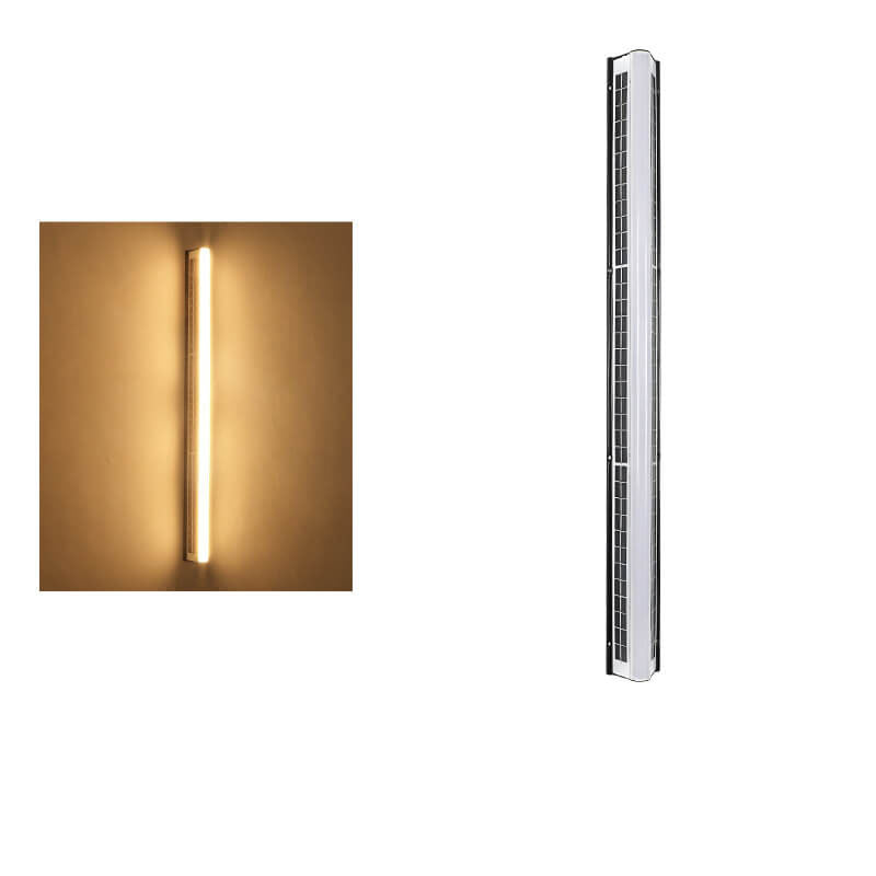 Moderna Lampada da Parete da Giardino Esterna a LED Solare Impermeabile in Acrilico