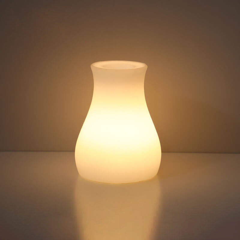 Lampada da tavolo decorativa a luce notturna con telecomando in geometria creativa PE