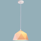 Moderna Lampada a Sospensione in Ferro Geometrica a Rombo con 1 Luce
