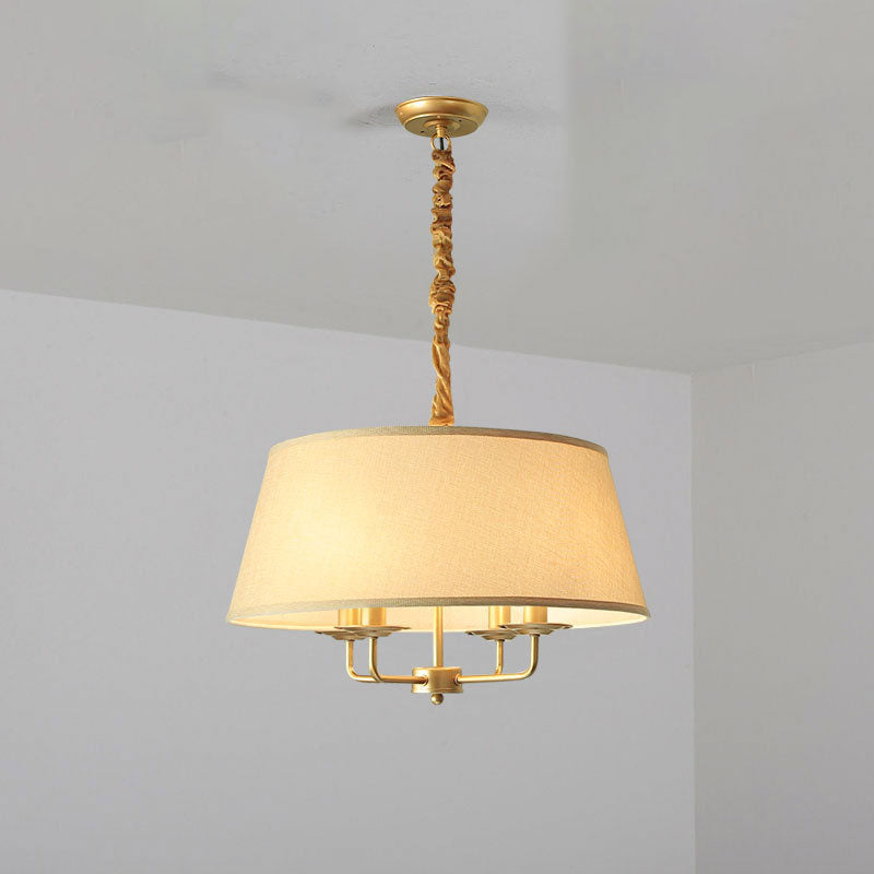 Lampadario Vintage Classico in Ferro Europeo a 4 Luci