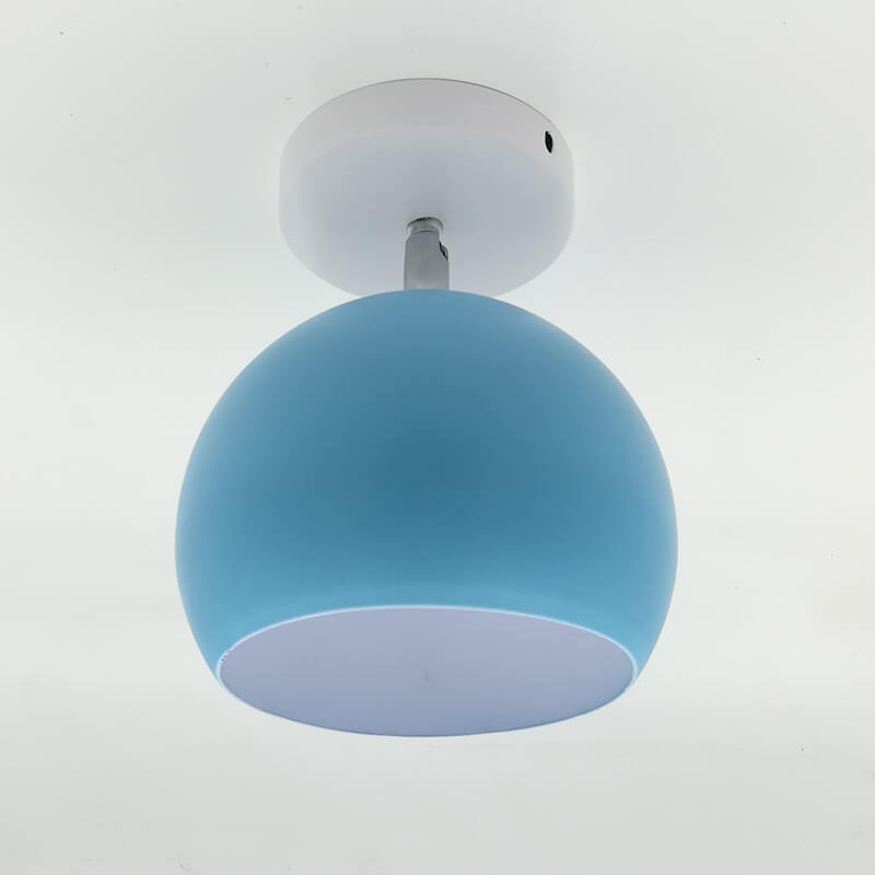Dome Macaron Nordico 1-Luce Semi-Incastro Lampada da Soffitto