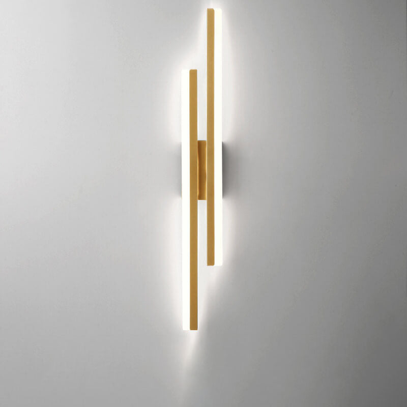 Lampada da parete LED in ferro acrilico con linee minimaliste moderne