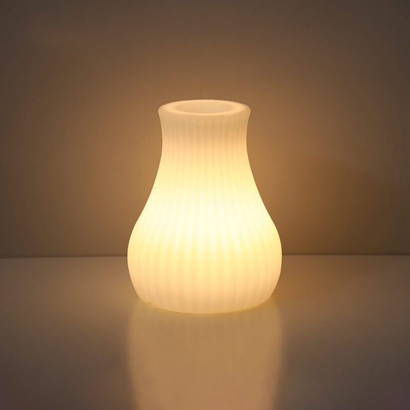 Lampada da tavolo decorativa a luce notturna con telecomando in geometria creativa PE