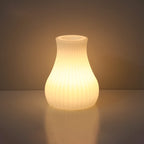 Lampada da tavolo decorativa a luce notturna con telecomando in geometria creativa PE