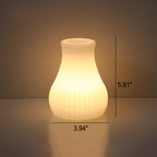 Lampada da tavolo decorativa a luce notturna con telecomando in geometria creativa PE