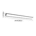 Lampada da Parete LED Impermeabile in Alluminio e Acrilico per Esterni, Design Moderno Minimalista, Bar Lungo