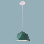 Moderna Lampada a Sospensione in Ferro Geometrica a Rombo con 1 Luce