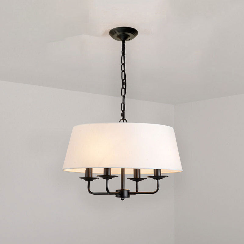 Lampadario Vintage Classico in Ferro Europeo a 4 Luci