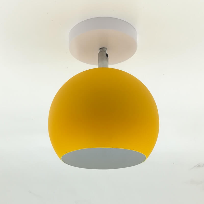 Dome Macaron Nordico 1-Luce Semi-Incastro Lampada da Soffitto