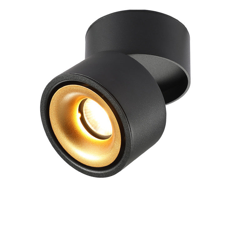 Moderna Lampada da Soffitto a Cilindro Minimalista in Alluminio LED con Angolo Regolabile per Soggiorno