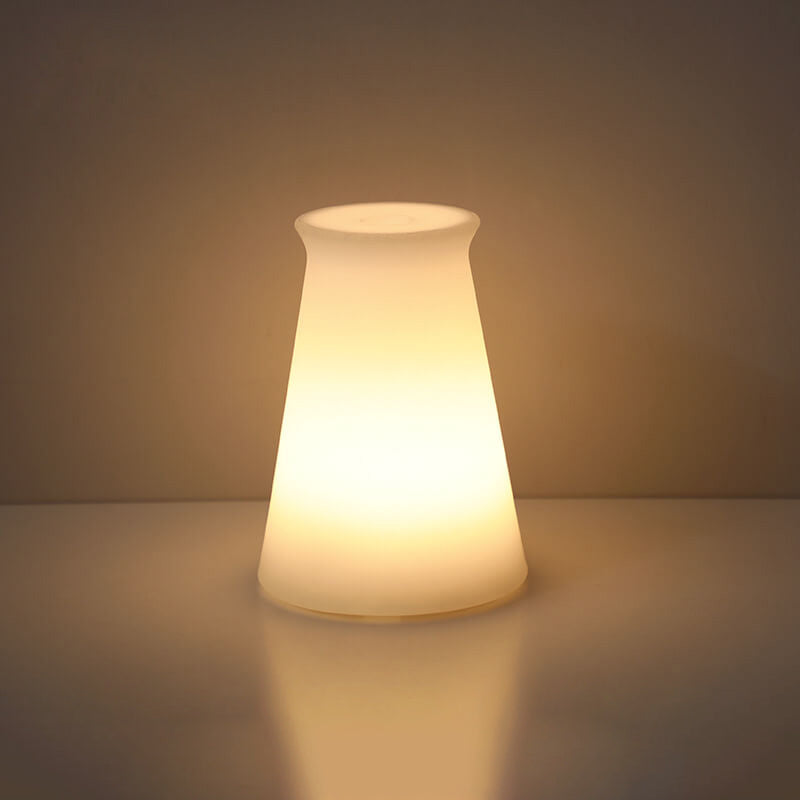 Lampada da tavolo decorativa a luce notturna con telecomando in geometria creativa PE