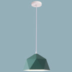 Moderna Lampada a Sospensione in Ferro Geometrica a Rombo con 1 Luce